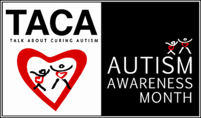 TACA Autism Awareness Month logo